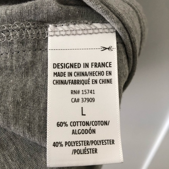Lacoste Gray Sleepwear Shirt L - Picture 8 of 9